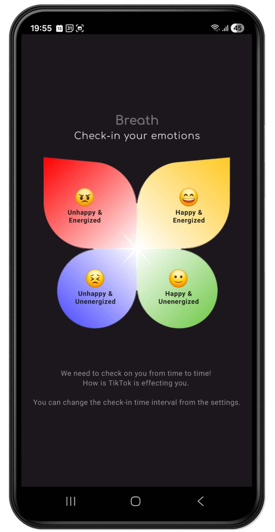 Emotion check-in
